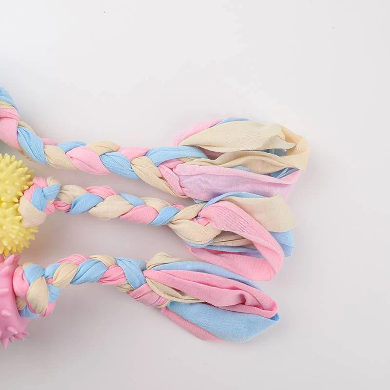 Jouets à mâcher en TPR pour petits chiens (nœuds) – Résistants aux morsures, pour le nettoyage des dents et le dressage – Accessoires interactifs