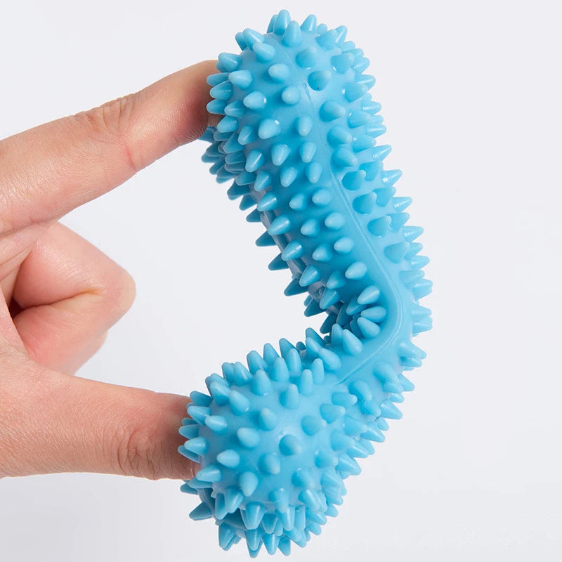 Jouets à mâcher en TPR pour petits chiens (nœuds) – Résistants aux morsures, pour le nettoyage des dents et le dressage – Accessoires interactifs