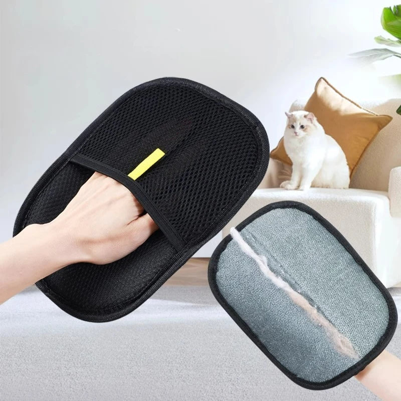 Gants portables et lavables pour enlever les poils d'animaux sur les vêtements – Accessoires et produits de nettoyage pour animaux