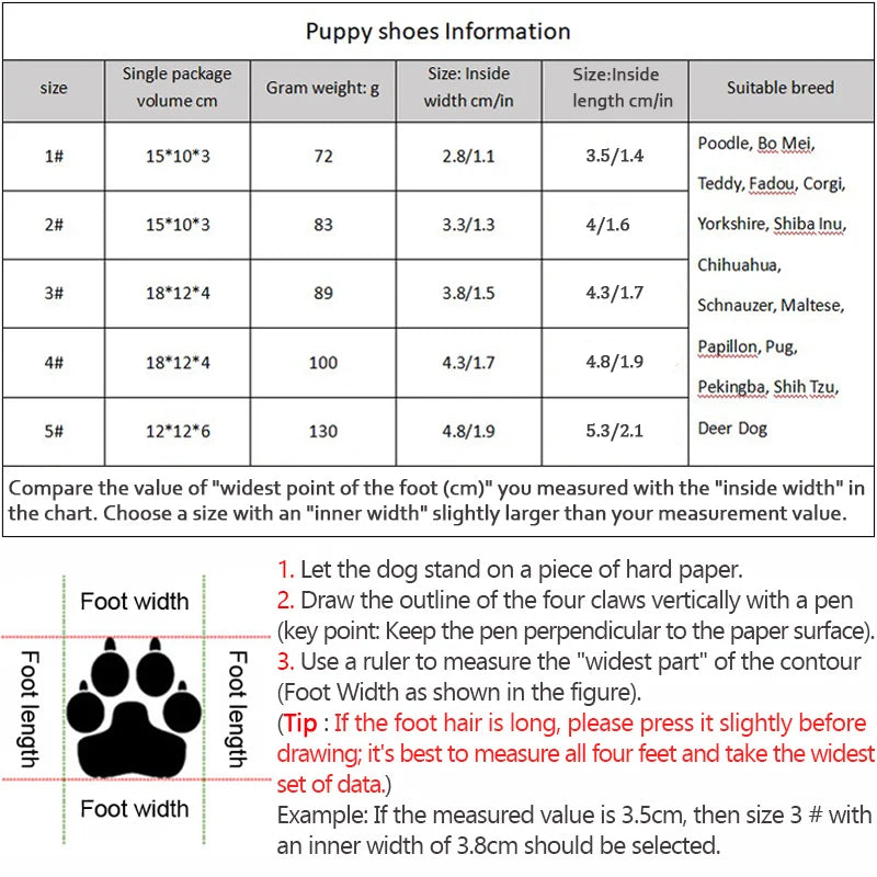 Chaussures pour chiens avec semelles antidérapantes et doublure en peluche épaisse – Protection chaude et respirante pour les pattes (adaptées à la marche et à l'extérieur)