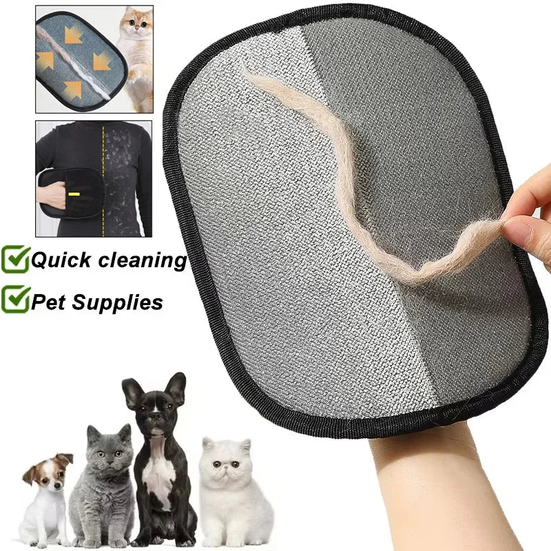 Gants portables et lavables pour enlever les poils d'animaux sur les vêtements – Accessoires et produits de nettoyage pour animaux
