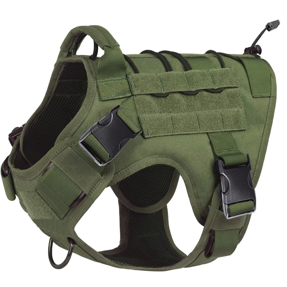 Harnais pour chien, harnais tactique avec poignée, gilet anti-traction pour chien d'assistance avec panneaux auto-agrippants, harnais réglable pour chien .