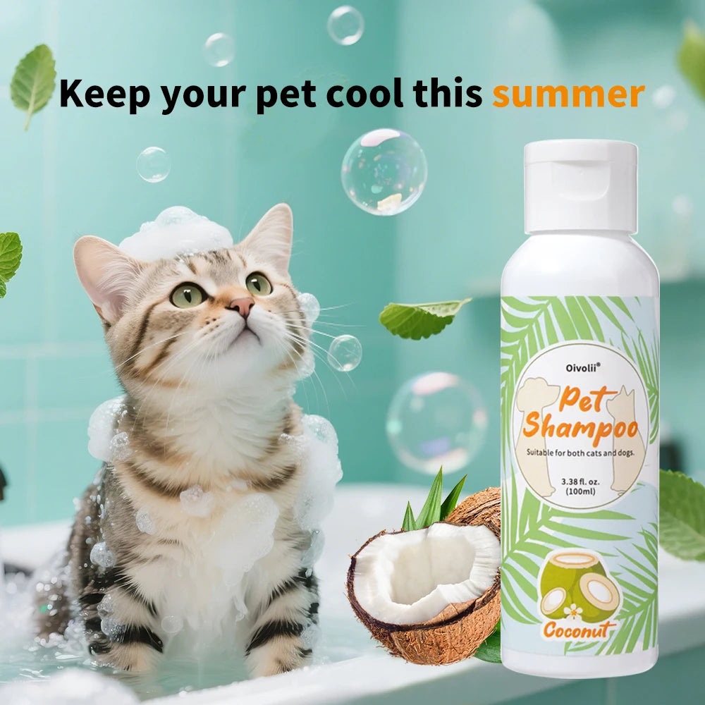 Shampoing hypoallergénique pour chiens et chats – Désodorisant et hydratant, parfum longue durée, pour un pelage doux – Solution pour le toilettage quotidien