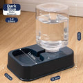 Distributeur automatique de nourriture et d'eau pour animaux (1,2 L / 1,5 L) – Grande capacité – 2 modèles – Ensemble distributeur d'eau et de nourriture pour chats et chiens – Plastique – 3 couleurs