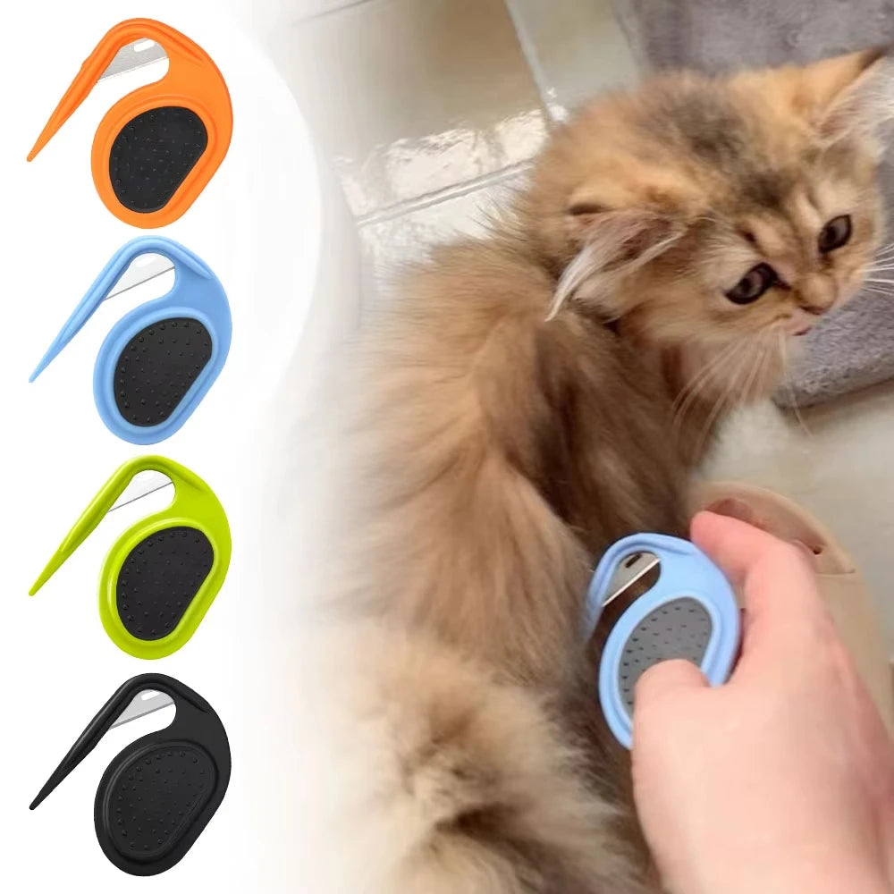 Peigne de toilettage pour animaux (chiens et chats) – Peigne-rasoir démêlant pour nœuds, brosse et accessoire de toilettage