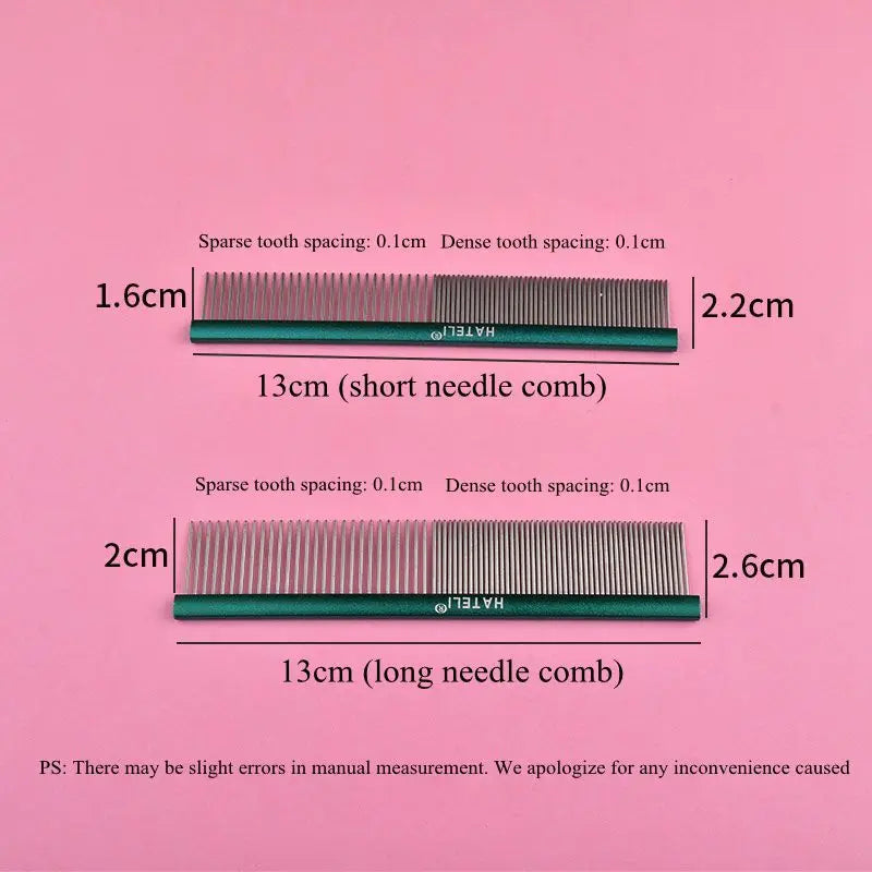 Peigne de toilettage en acier inoxydable de haute qualité pour chiens et chats à poils longs – Petit modèle