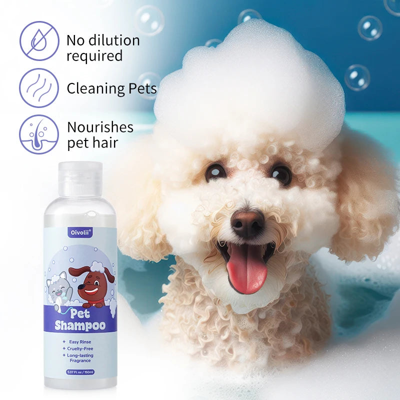 Shampoing hypoallergénique pour chiens et chats – Désodorisant et hydratant, parfum longue durée, pour un pelage doux – Solution pour le toilettage quotidien