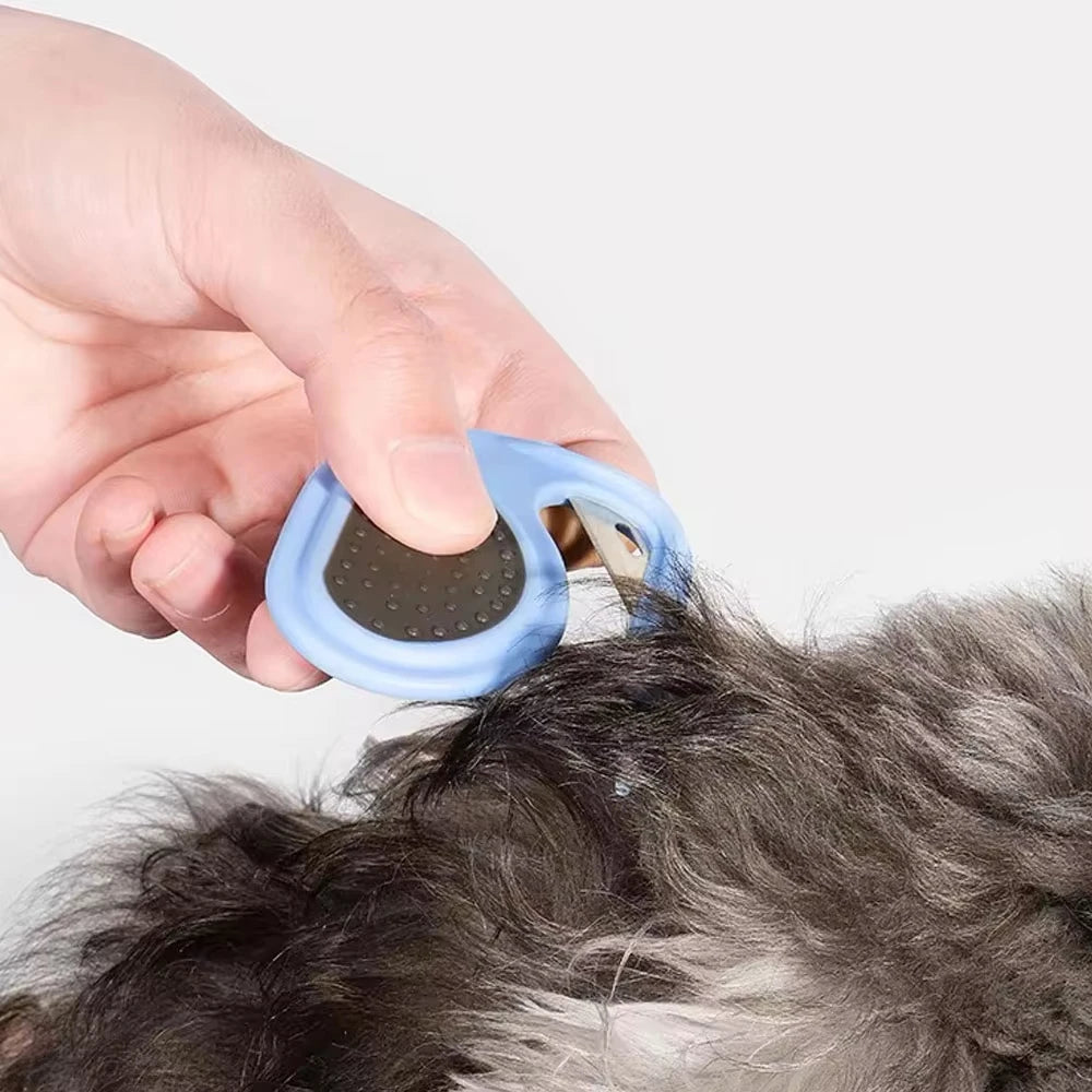 Peigne de toilettage pour animaux (chiens et chats) – Peigne-rasoir démêlant pour nœuds, brosse et accessoire de toilettage