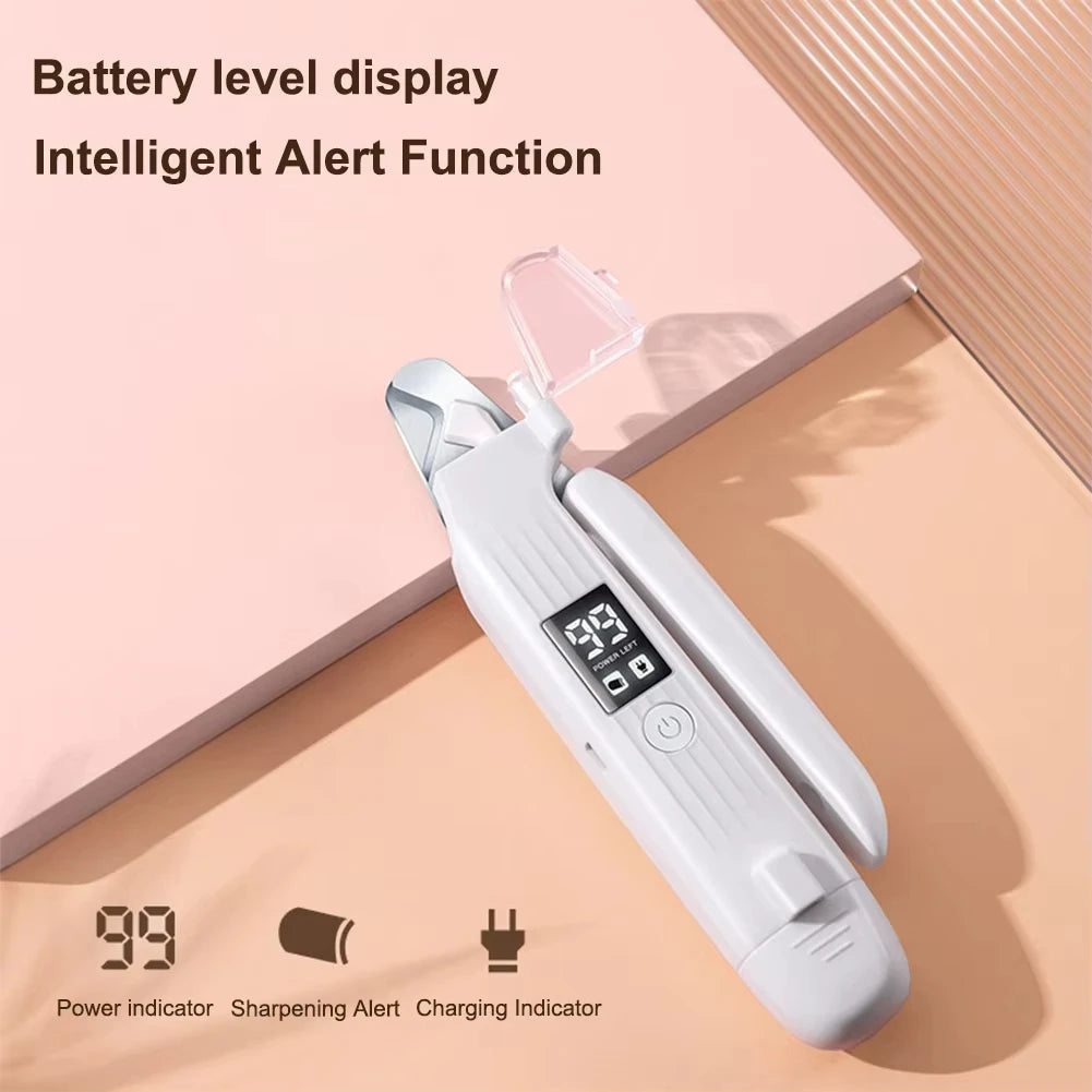 Lime et coupe-griffes électrique 2 en 1 pour animaux avec éclairage LED – Pour chiens et chats de toutes tailles (petits, moyens et grands)