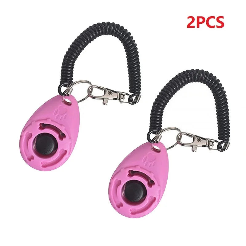 Clicker de dressage pour chiens et chats, avec différents modèles, dragonne ajustable et porte-clés sonore. Répulsif pour chiens.