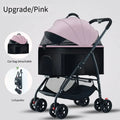 Poussette pour animaux 3 en 1, légère et pliable, spécialement conçue pour les promenades en extérieur avec chiens (petits et moyens) ou chats.