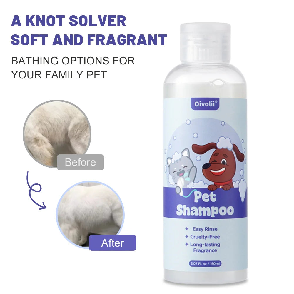 Shampoing hypoallergénique pour chiens et chats – Désodorisant et hydratant, parfum longue durée, pour un pelage doux – Solution pour le toilettage quotidien