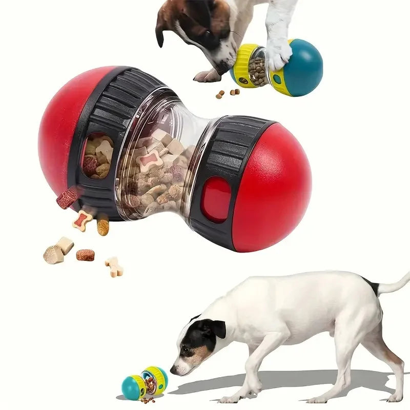 Jouet interactif distributeur de friandises pour chiens – Compatible avec tous les types de gamelles anti-glouton – Jouet en plastique pour animaux – Pour allier plaisir et alimentation saine