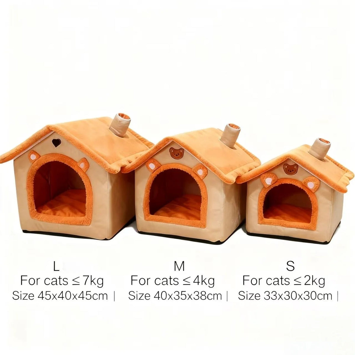 Niche pour animaux toutes saisons – Couchage amovible et lavable pour petits chiens et chats, idéal pour l'hiver