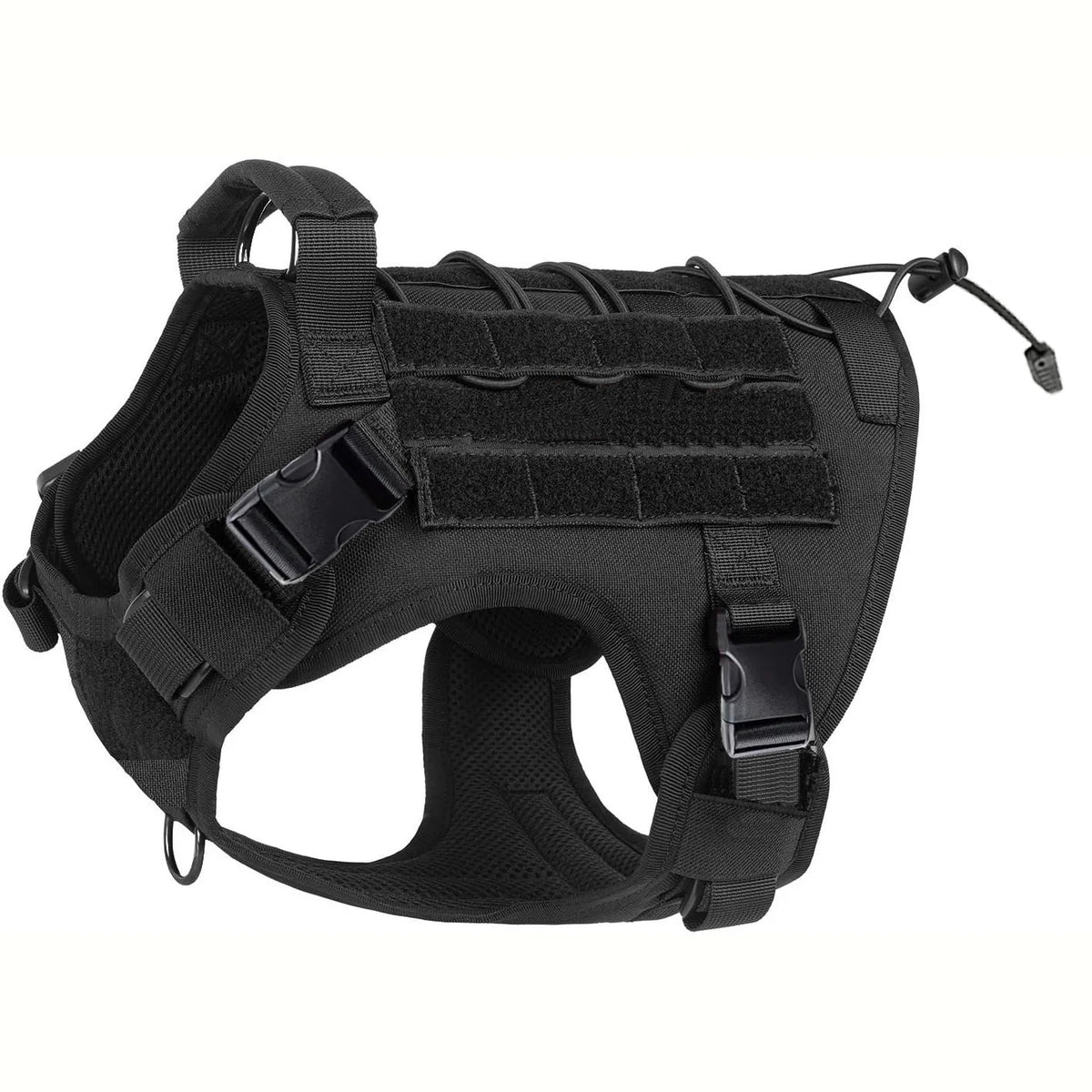 Harnais pour chien, harnais tactique avec poignée, gilet anti-traction pour chien d'assistance avec panneaux auto-agrippants, harnais réglable pour chien .