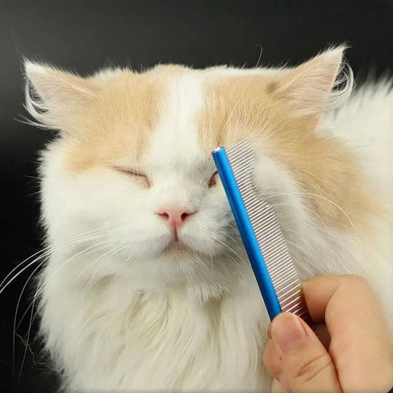 Peigne de toilettage en acier inoxydable de haute qualité pour chiens et chats à poils longs – Petit modèle