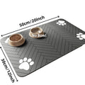 Tapis d'alimentation pour animaux – Set de table absorbant avec dos en caoutchouc, séchage rapide, imperméable, pour gamelles d'eau et de nourriture (chiens et chats)