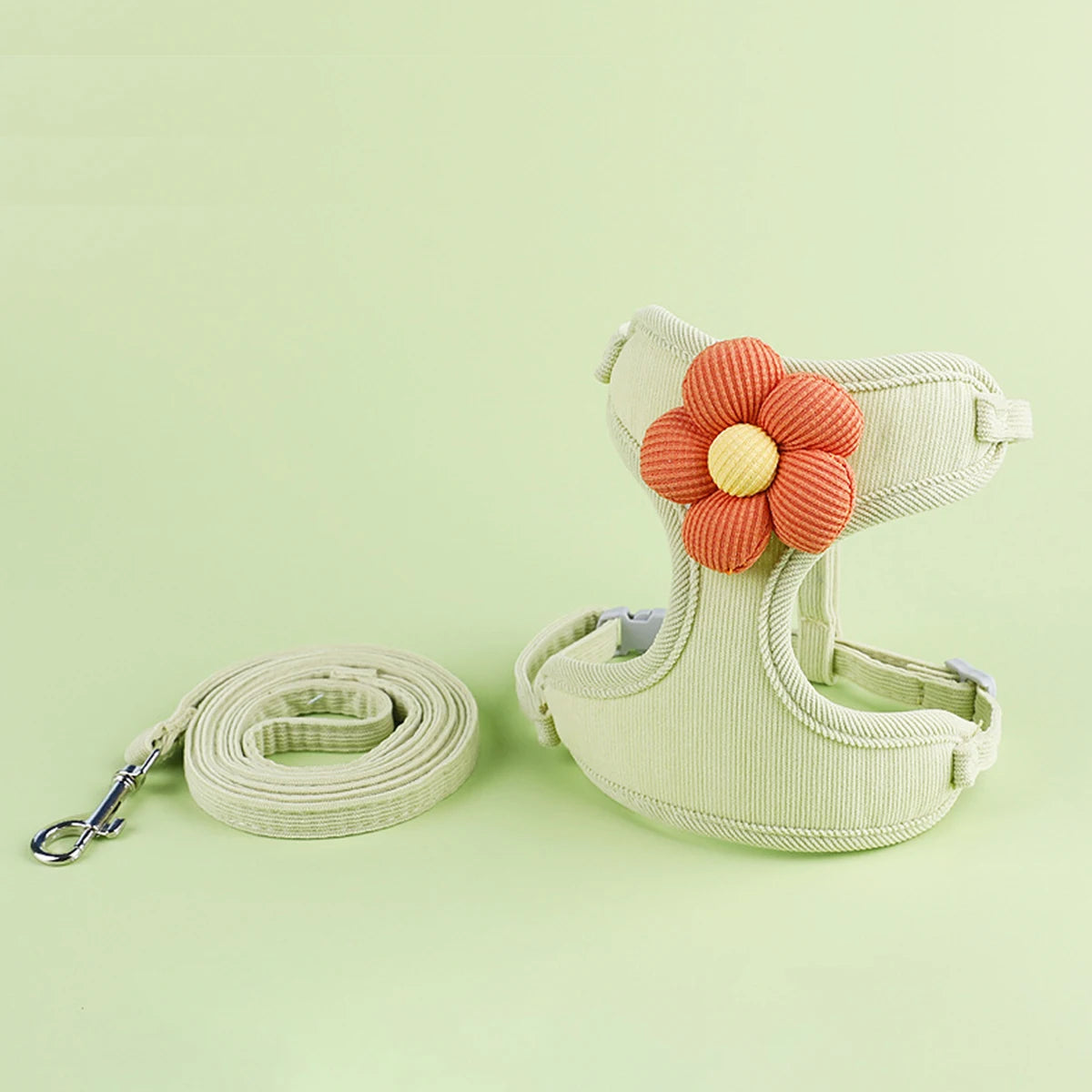 Ensemble harnais et laisse pour chat ou petit chien – Harnais réglable et respirant pour promenades