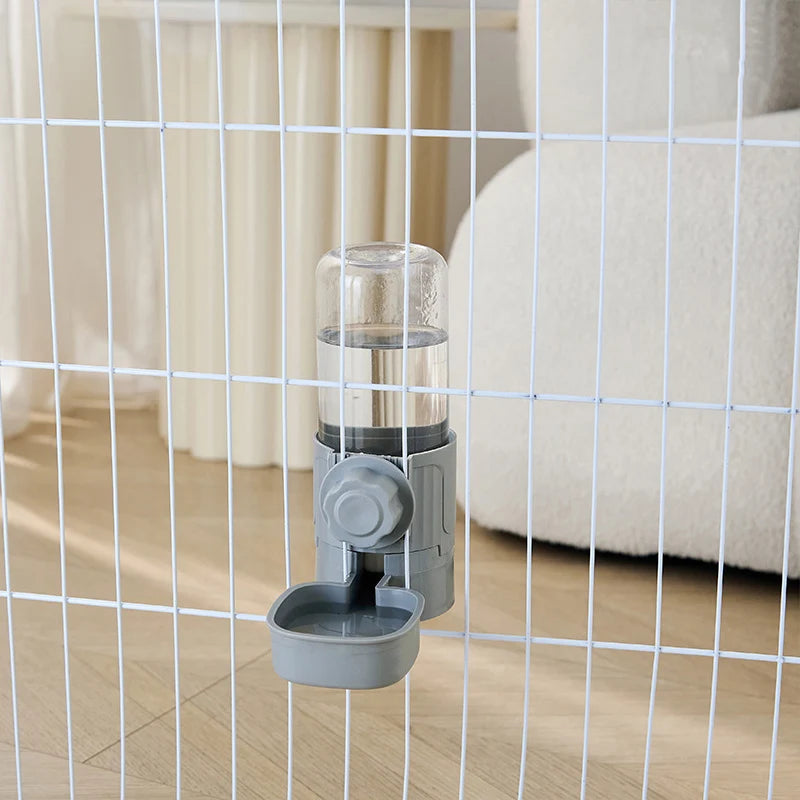 Distributeur automatique d'eau et de nourriture pour animaux (chiens, chats) – Gamelle suspendue à la cage, adaptée aux petits chiots, chats et lapins.