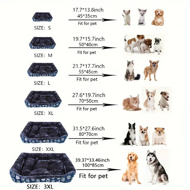 Panier-canapé pour chien et chat – Coussin d'hiver – Accessoires et couchage pour animaux de toutes tailles (petits, moyens et grands)