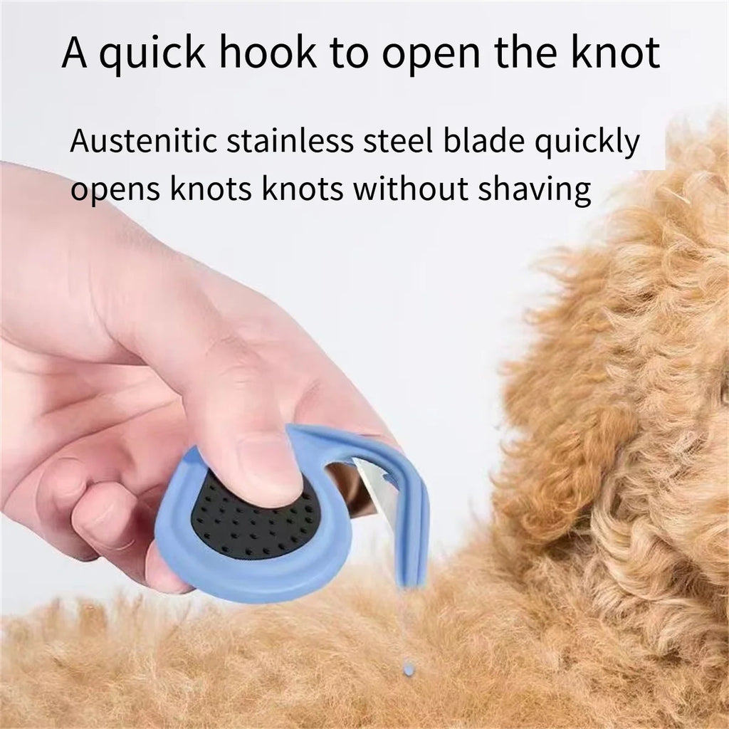 Peigne de toilettage pour animaux (chiens et chats) – Peigne-rasoir démêlant pour nœuds, brosse et accessoire de toilettage