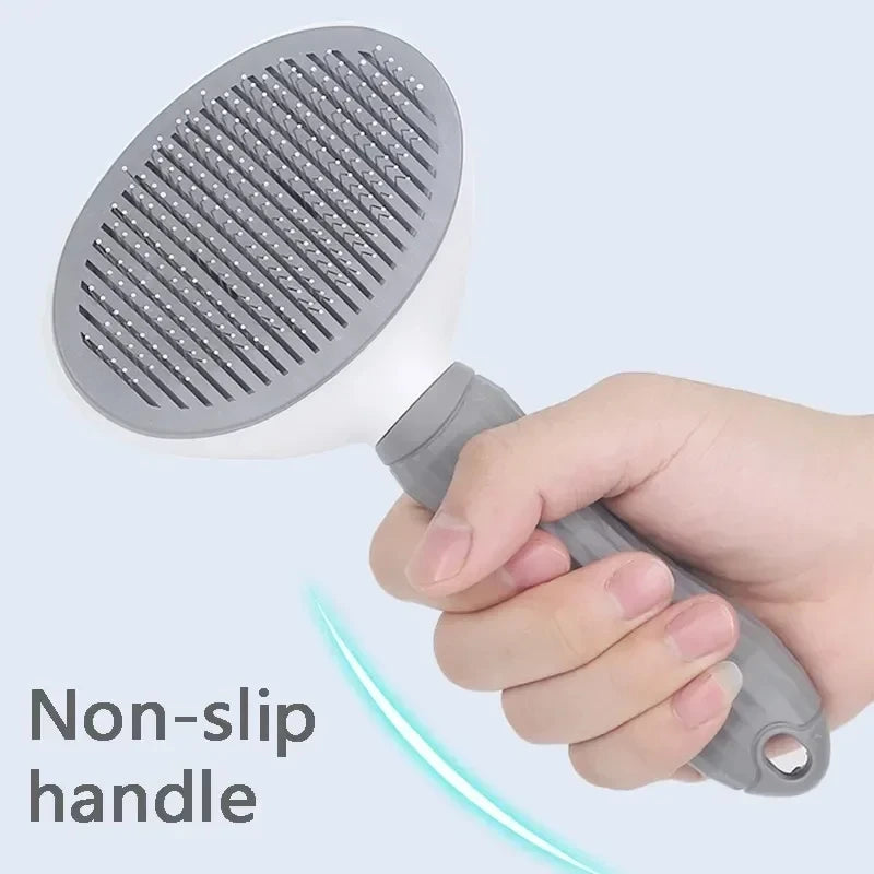 Brosse autonettoyante pour chiens et chats – Accessoire de toilettage et peigne démêlant pour éliminer les poils