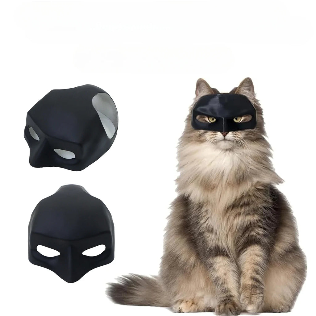 Masque de chat « Avenger » (style chauve-souris) pour Halloween – Accessoire de cosplay imprimé en 3D, jouet amusant, accessoire photo pour animaux