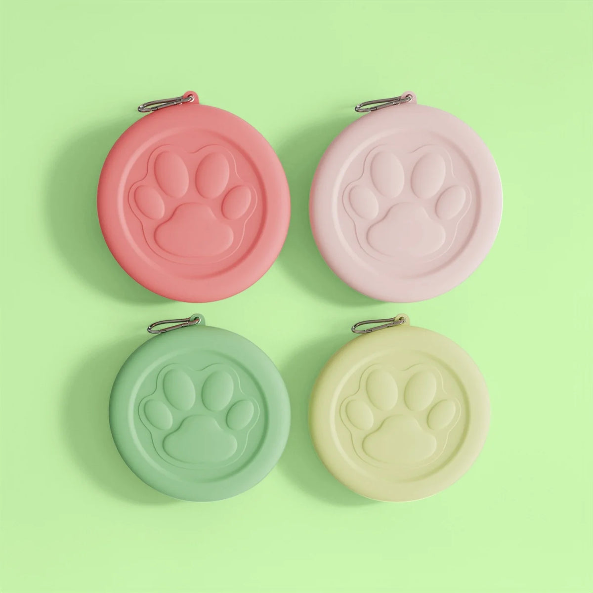 Gamelle portable pour animaux : écuelle de voyage 2-en-1 (eau et nourriture) avec compartiment à friandises, idéale pour la randonnée, le camping et les déplacements.