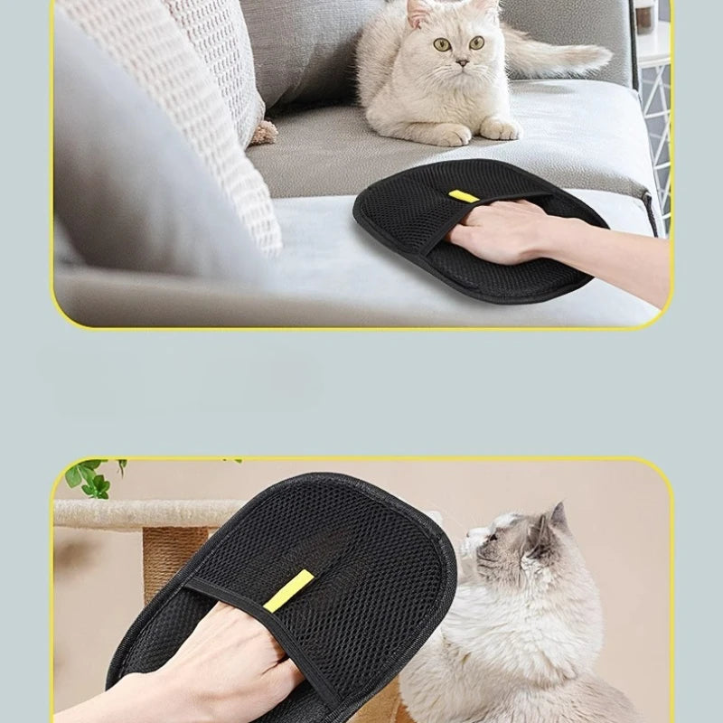 Gants portables et lavables pour enlever les poils d'animaux sur les vêtements – Accessoires et produits de nettoyage pour animaux