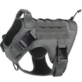 Harnais pour chien, harnais tactique avec poignée, gilet anti-traction pour chien d'assistance avec panneaux auto-agrippants, harnais réglable pour chien .