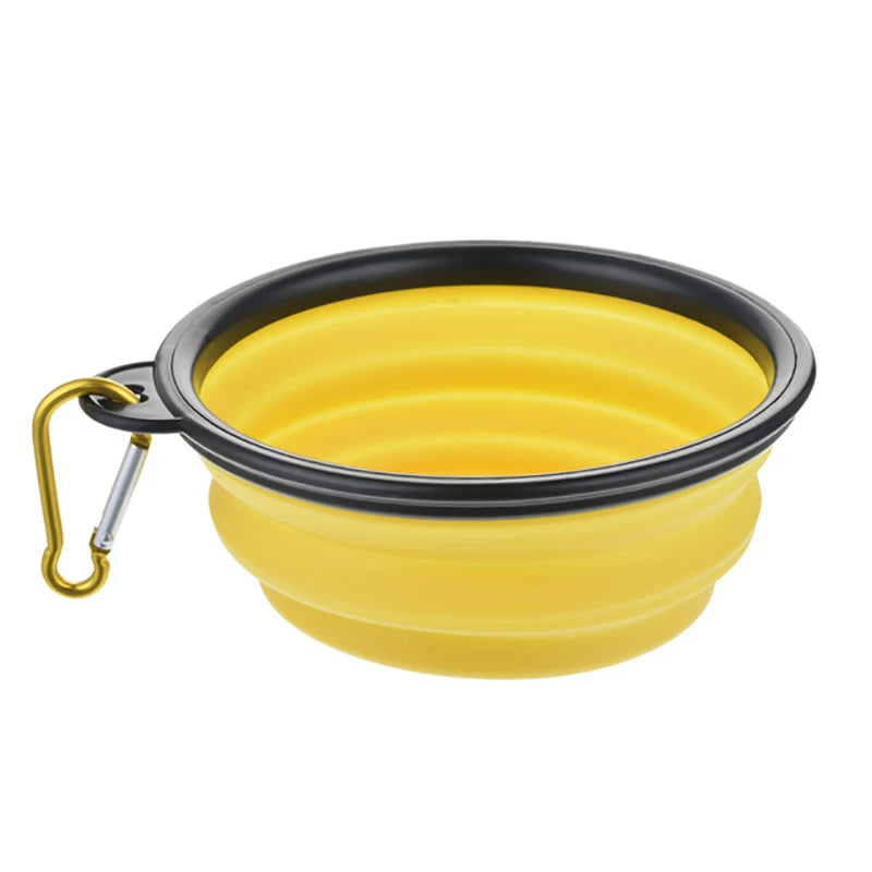 Gamelle portable et durable en TPR pour chiens et chats – Bol pliable en silicone pour l'eau et la nourriture, idéal pour les voyages et l'extérieur.