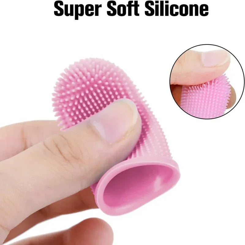 Brosse à dents pour animaux en silicone ultra-doux (format doigt) – Nettoyage des dents et soin de l'haleine – Non toxique – Pour chiens et chats