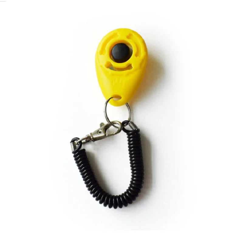 Clicker de dressage pour chiens et chats, avec différents modèles, dragonne ajustable et porte-clés sonore. Répulsif pour chiens.