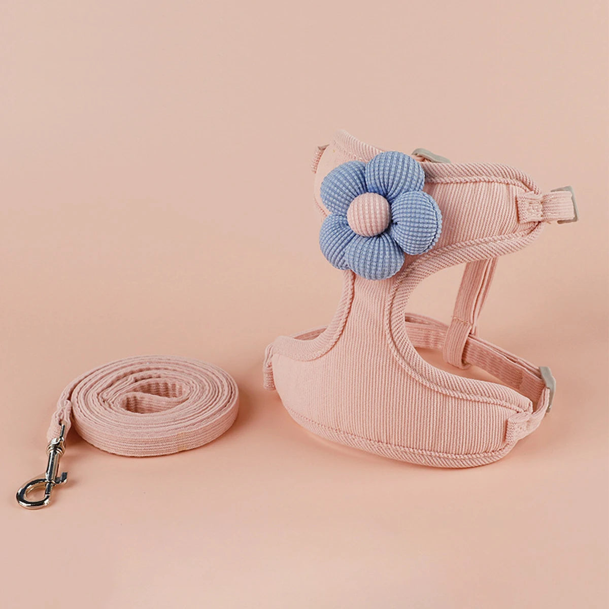 Ensemble harnais et laisse pour chat ou petit chien – Harnais réglable et respirant pour promenades