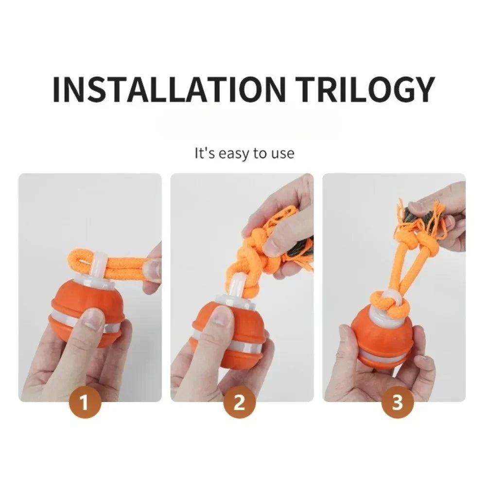 Jouet interactif pour chiens : balle roulante activée par le mouvement pour chiots et petits chiens – Jouet à déplacement automatique rechargeable par USB