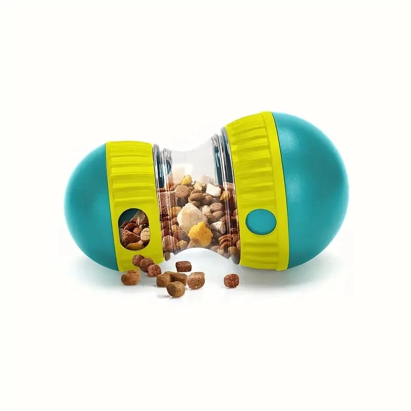 Jouet interactif distributeur de friandises pour chiens – Compatible avec tous les types de gamelles anti-glouton – Jouet en plastique pour animaux – Pour allier plaisir et alimentation saine