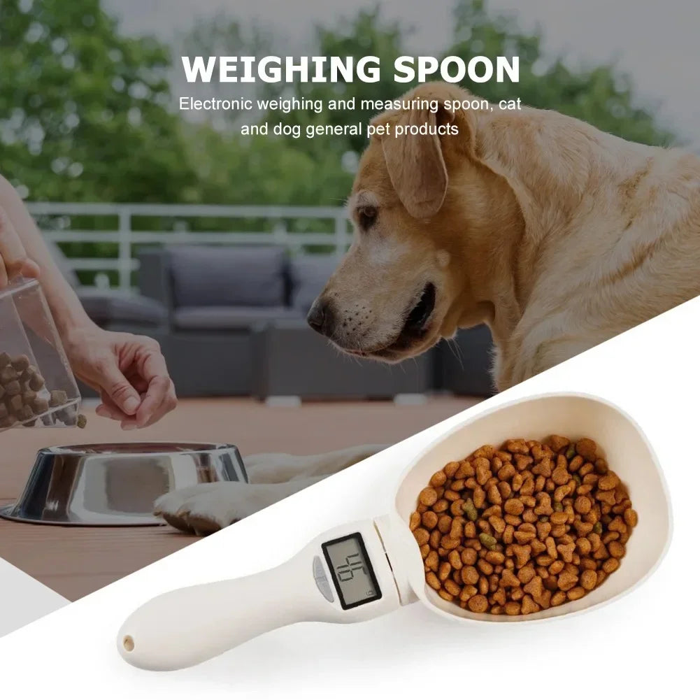 Cuillère-balance électronique pour aliments pour animaux (chiens et chats) – Doseur numérique avec écran LED pour la cuisine