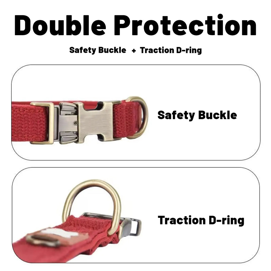 DC001 – Colliers pour chiens et animaux de compagnie, adaptés aux chiens de petite, moyenne et grande taille ; parfaits pour l'extérieur et dotés d'une fonction anti-perte.