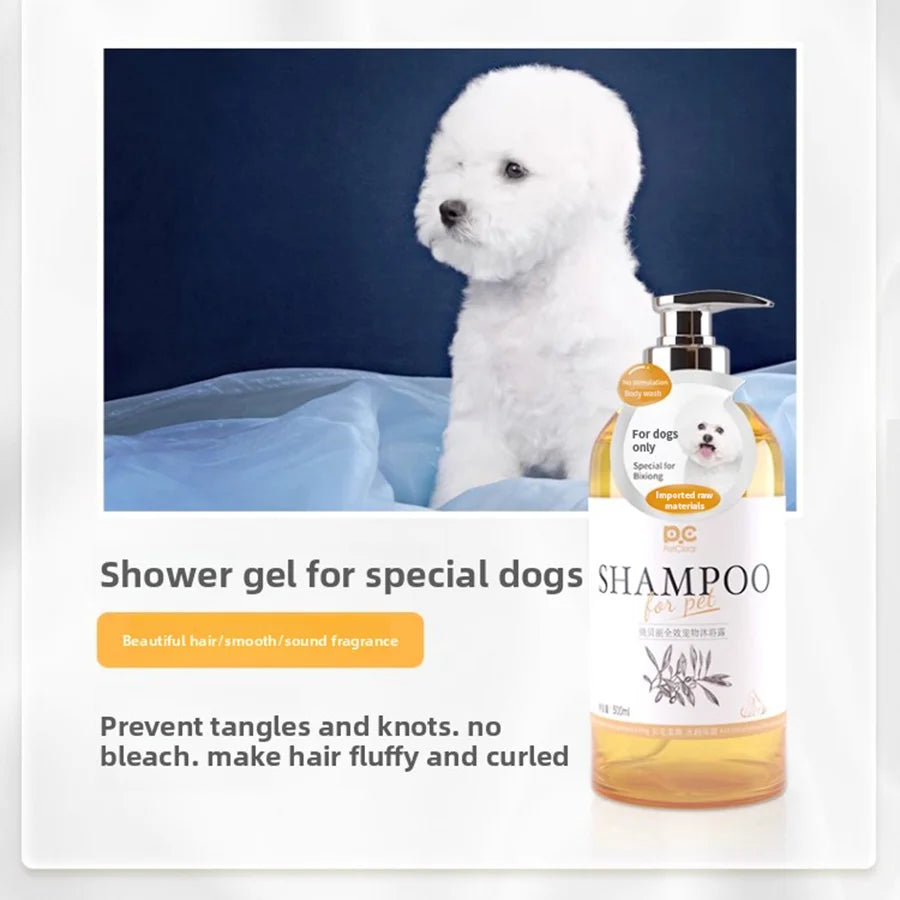 Shampoing et après-shampoing 2-en-1 pour chiens PETCLEAR – Formule douce – Gel de bain pour chiots (500 ml) – Produit de nettoyage spécialement conçu pour les chiens