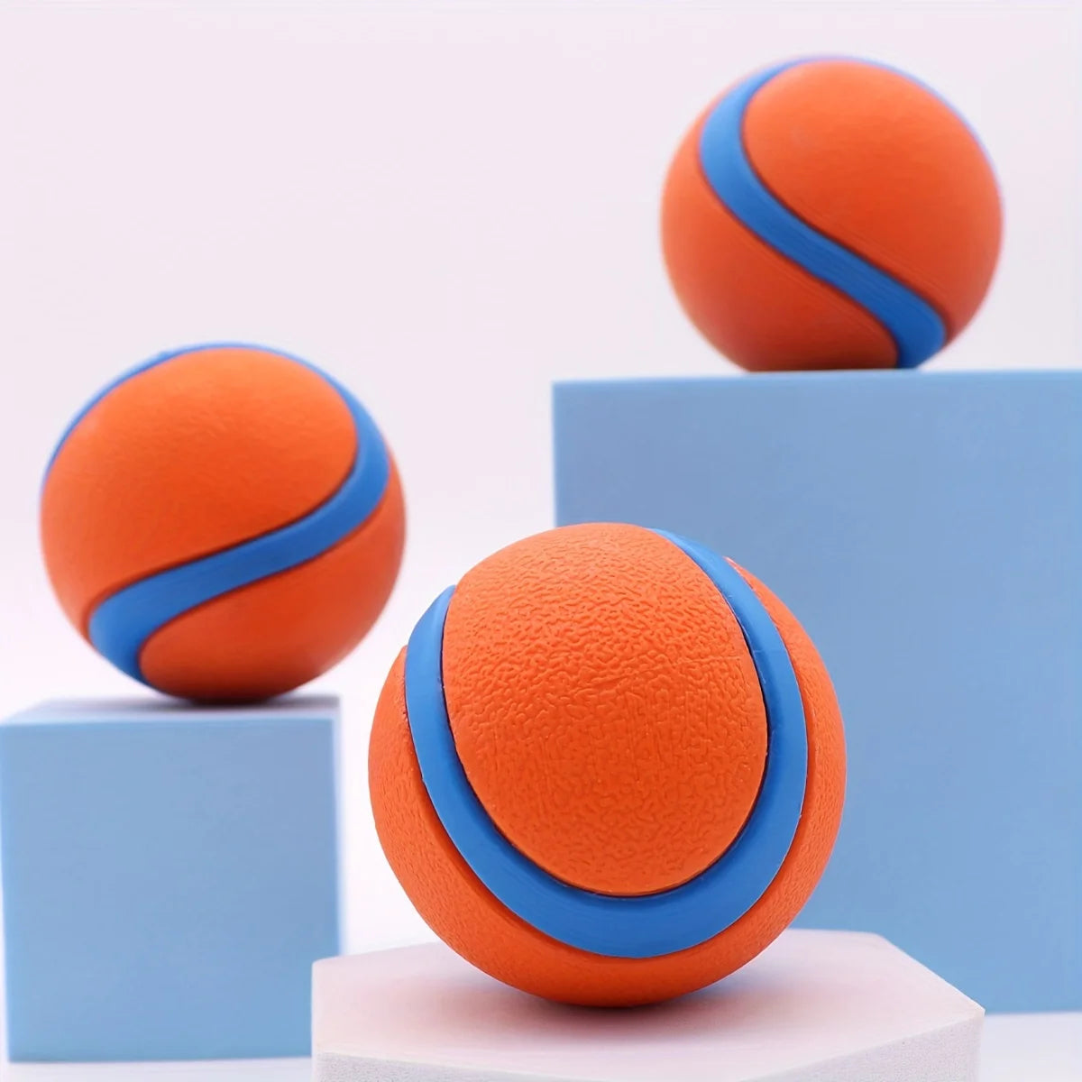 Balle à mâcher durable en silicone pour chien – Jouet interactif pour races moyennes, nettoyage des dents et plaisir de jeu