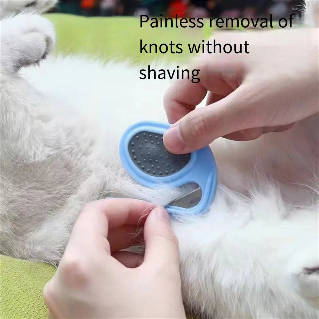 Peigne de toilettage pour animaux (chiens et chats) – Peigne-rasoir démêlant pour nœuds, brosse et accessoire de toilettage