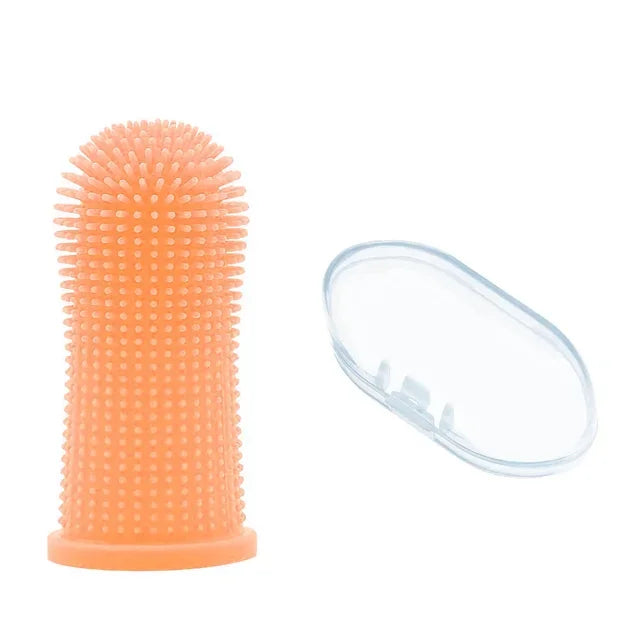 Brosse à dents pour animaux en silicone ultra-doux (format doigt) – Nettoyage des dents et soin de l'haleine – Non toxique – Pour chiens et chats
